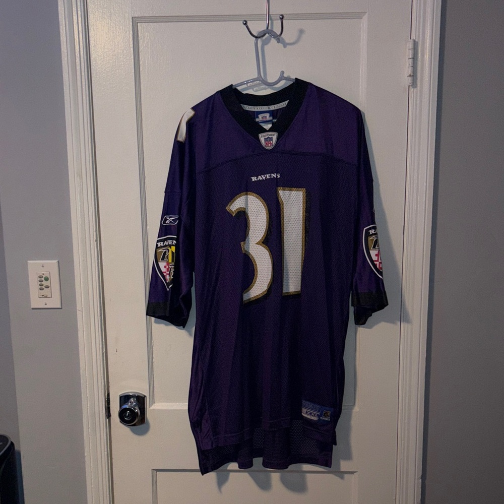 Reebok Purple Football Jersey with Number 31